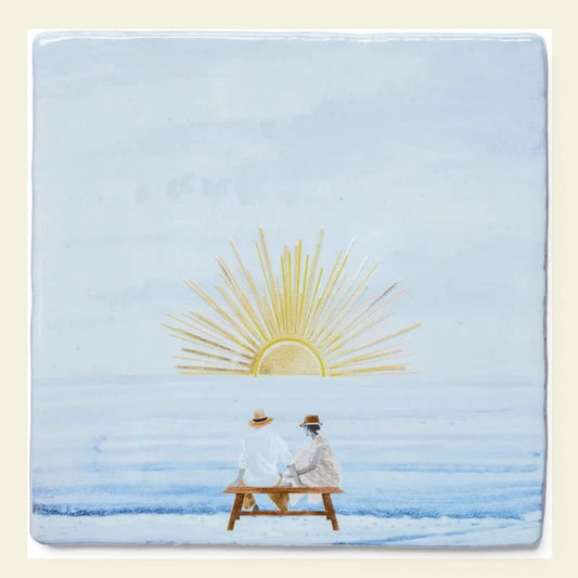 Samen de zon zien zakken