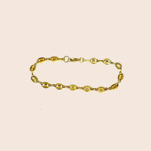 Chic Le Freak Koffieboontje schakelarmband - goudkleurig