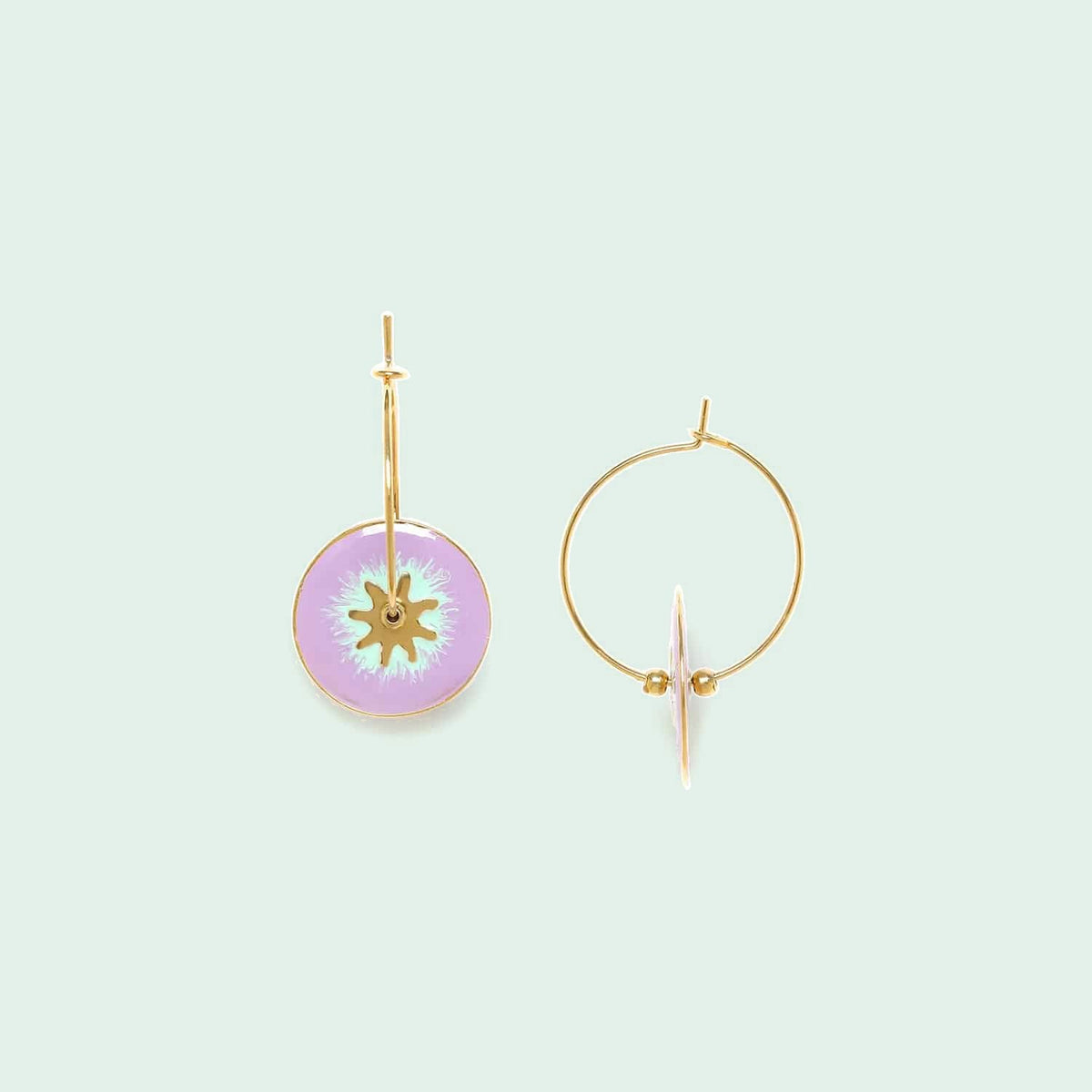Franck Herval Esprit Boheme Osa Creole with Metal Disc Lilac afbeelding 1