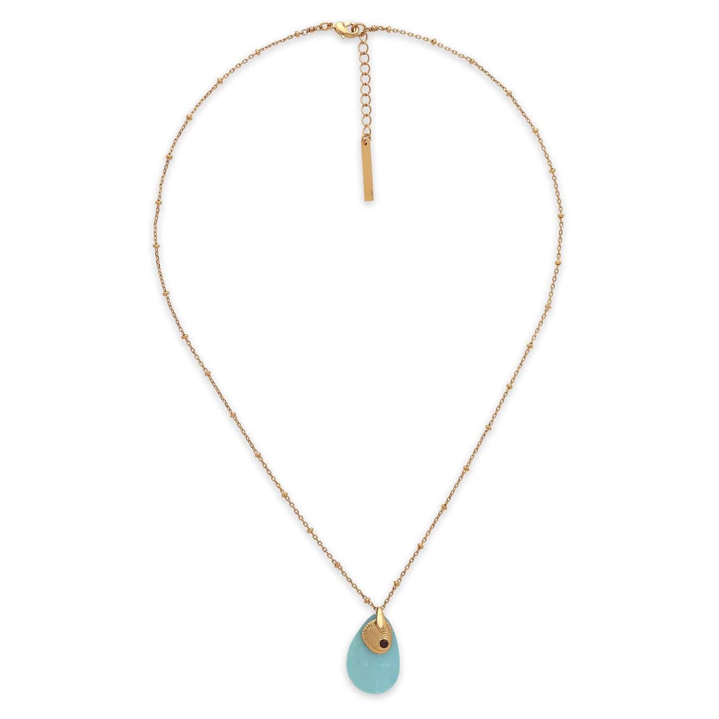 Franck Herval Laly Thin Chain Necklace Blue afbeelding 1