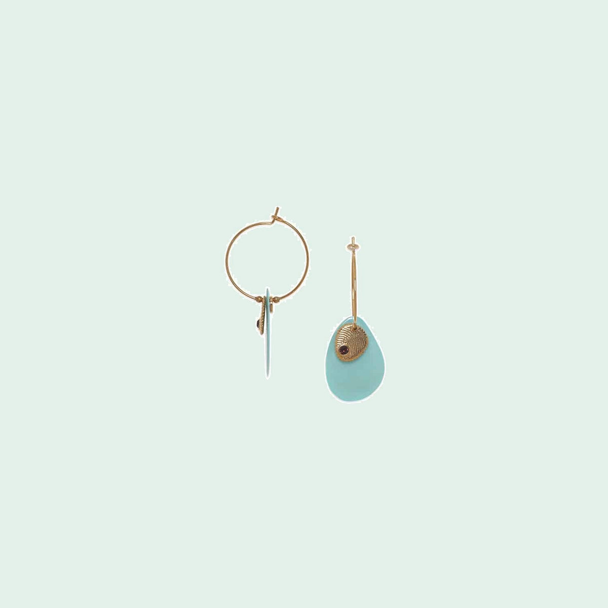 Franck Herval Laly Shell Disc Creole Blue afbeelding 1