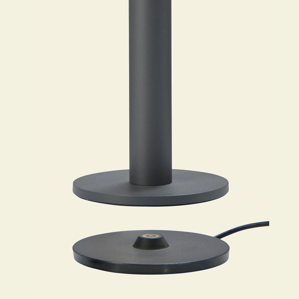 Lampe à piles Tubo - 35 cm - pour usage intérieur/extérieur - sans fil - anthracite
