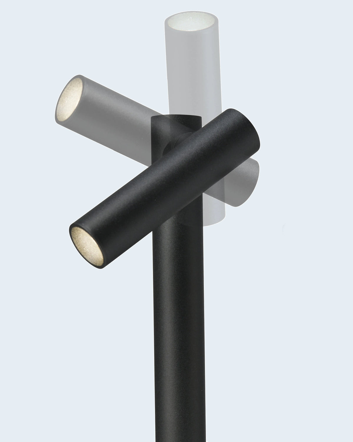 Tubo vloerlamp/acculamp zwart - 120cm - voor binnen/buiten / indoor/ outdoor - snoerloos - 2 lampen