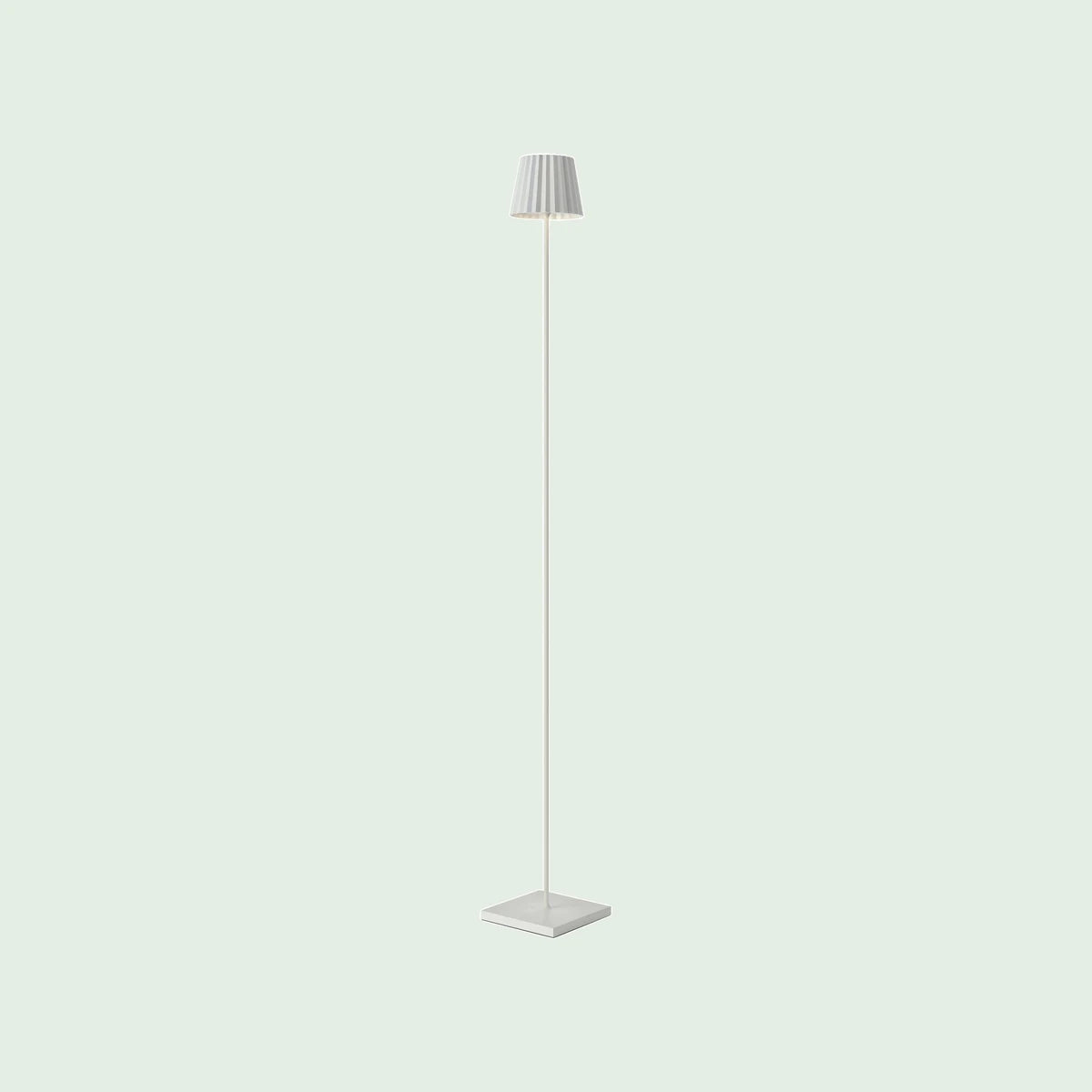 Lampadaire TROLL blanc à piles