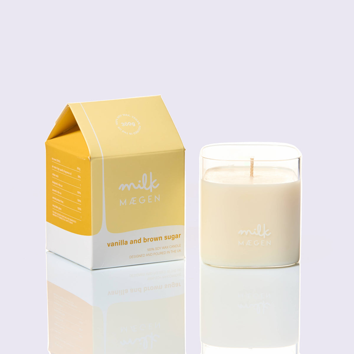 Milk by Maegen - kaars met vanille en bruine suiker