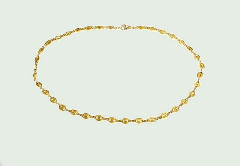 Chic Le Freak Koffieboontje ketting - goudkleurig