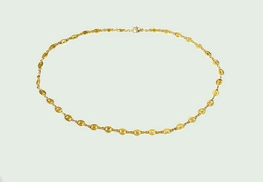 Chic Le Freak Koffieboontje ketting - goudkleurig