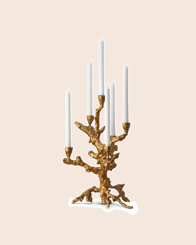 Kandelaar Apple Tree Goud - L