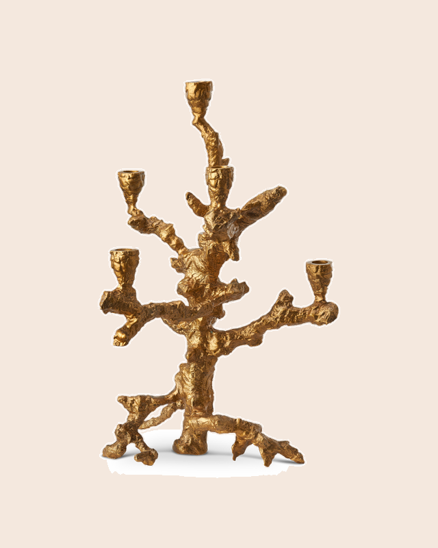 Kandelaar Apple Tree Goud - L