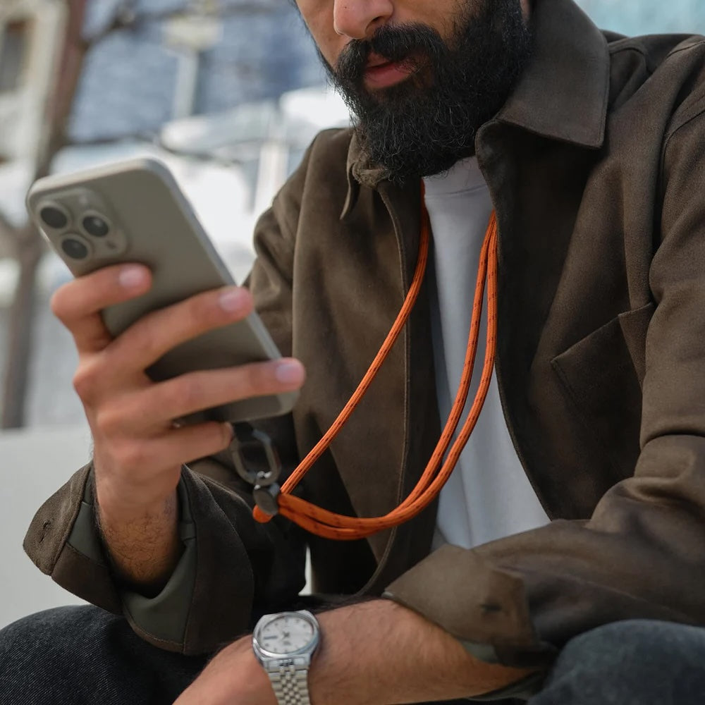 Orbitkey Crossbody Telefoonkoord in terracotta