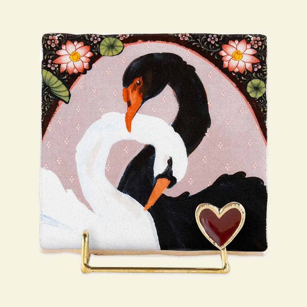 Everlasting Love op een egale pastelachtergrond