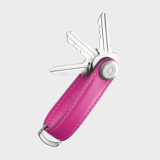 Orbitkey leren sleutelorganizer Seasonal in Magenta