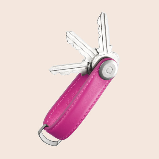 Orbitkey leren sleutelorganizer Seasonal in Magenta