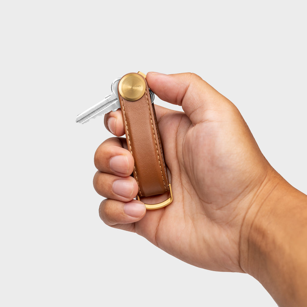 Orbitkey Key Organiser Pro Leather Cedar foto 2