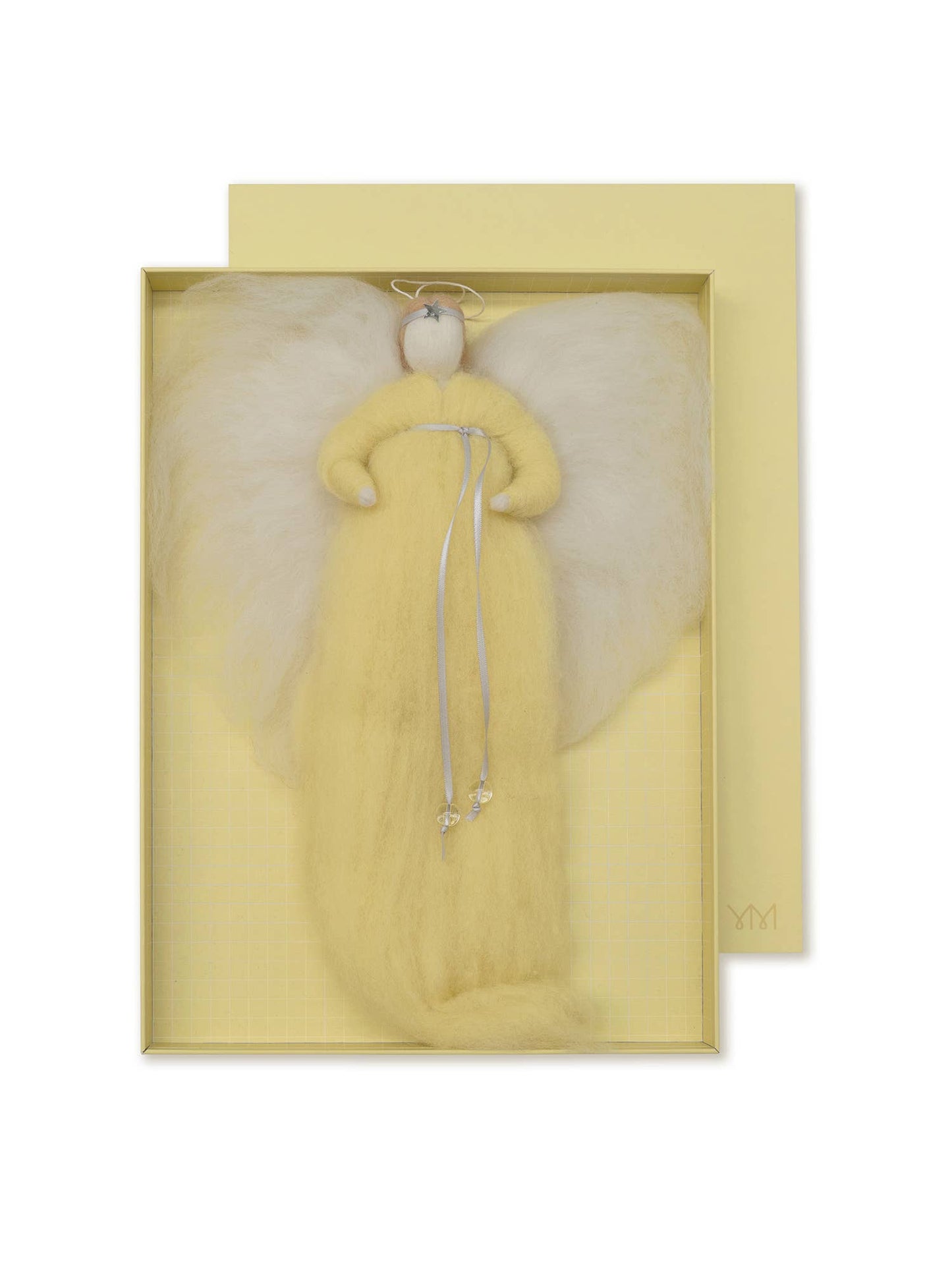 IRINI wool angel - pale yellow