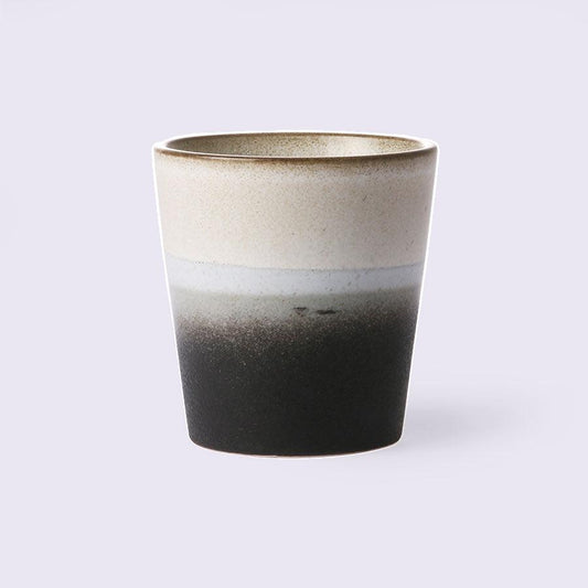 70s ceramics: coffee mug, rock
