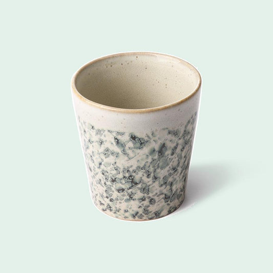 70s ceramics coffee mug in the colour hail