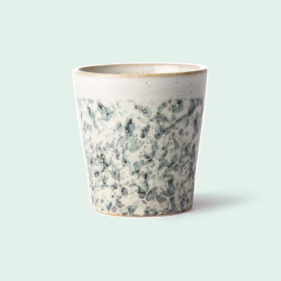 70s ceramics coffee mug in the color hail