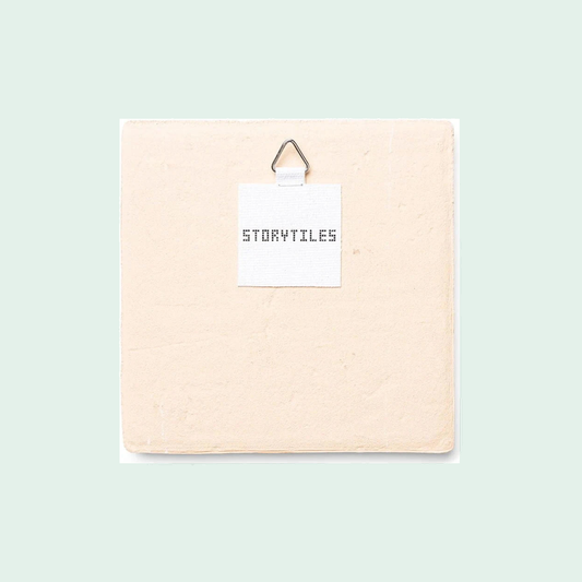 StoryTiles Met heel mijn hart - keramische tegel 10 x 10 cm, aanvullende productfoto