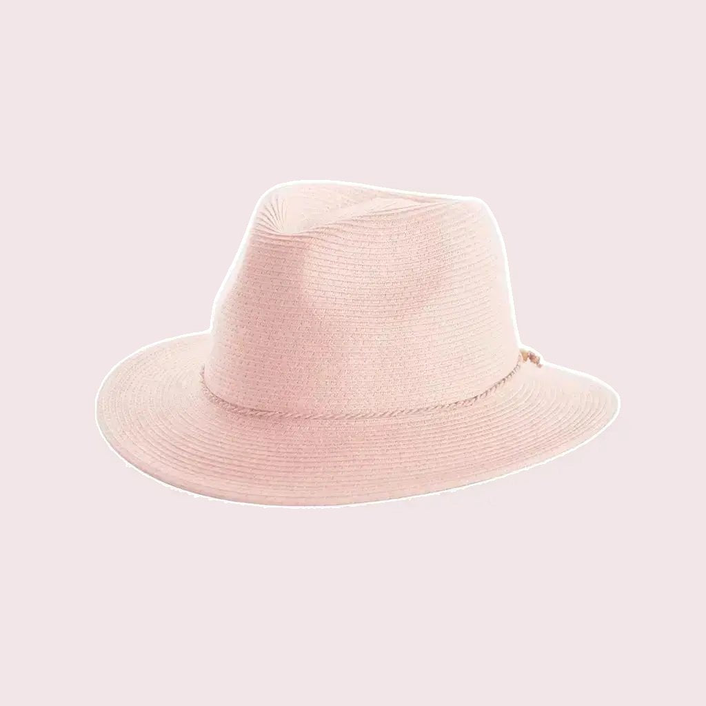 Avoca Fedora zachtroze, maat M/L 58 cm