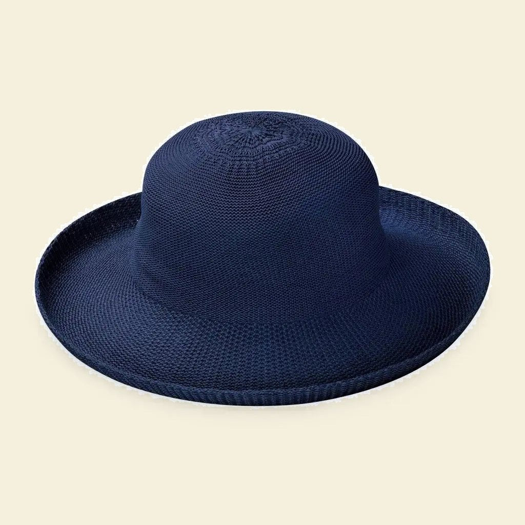 Breton zonnehoed marineblauw, maat M/L 58 cm