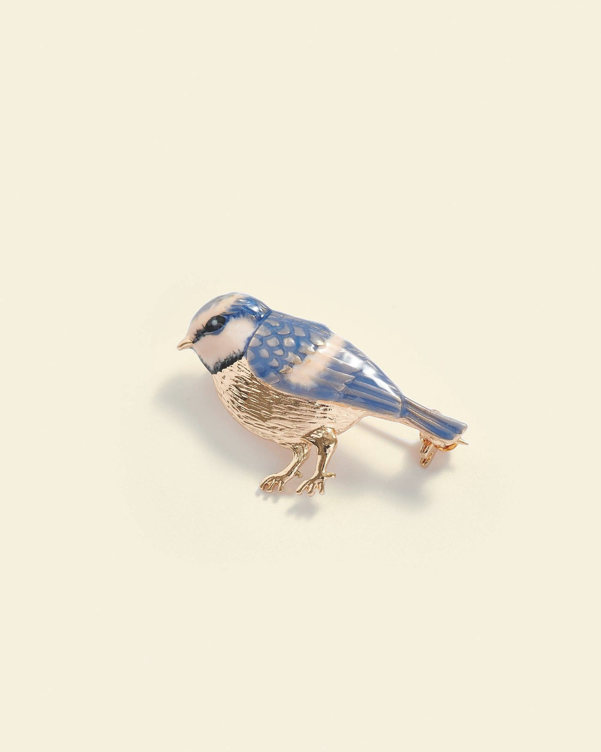 Enamel Blue Tit Brooch
