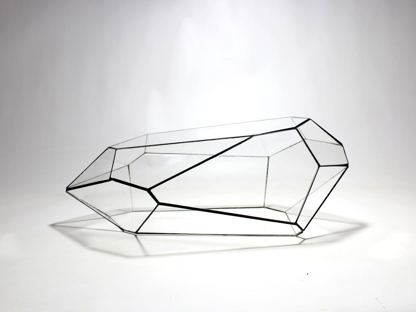 Geometrisch Terrarium - Nano Planter - Vivarium - ↑ 47 x 21 x 17,5 cm (LxBxH) - Glas