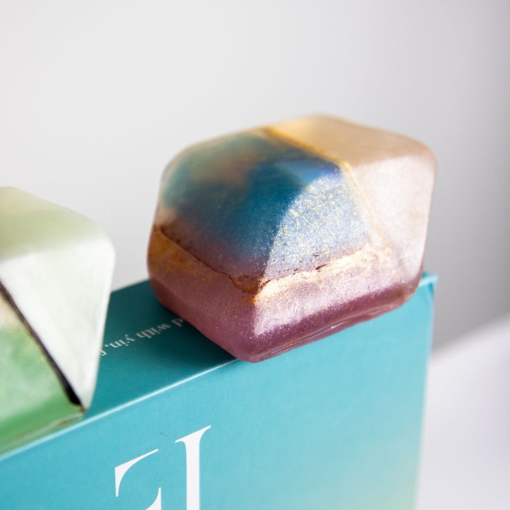 ExcluJess cadeauset kristalzepen Aquamarijn & Opaal, productfoto 3