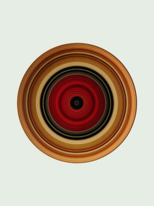 Wandbord Richard Hutten Morgenrood 31 cm van Heinen Delfts Blauw