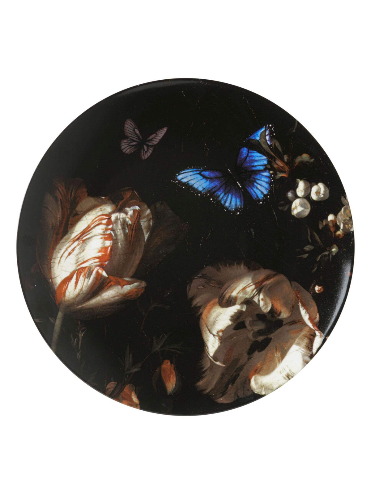 Wandbord Boomblauwtje 31 cm van Heinen Delfts Blauw