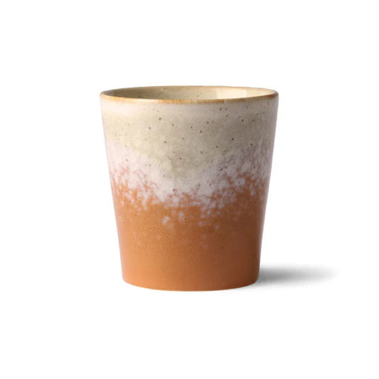 Mug à café en céramique des années 70, couleur Jupiter