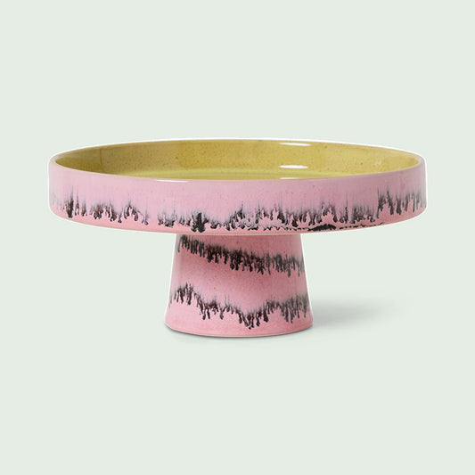 HKLiving 70s Ceramics schaal op voet Bubble
