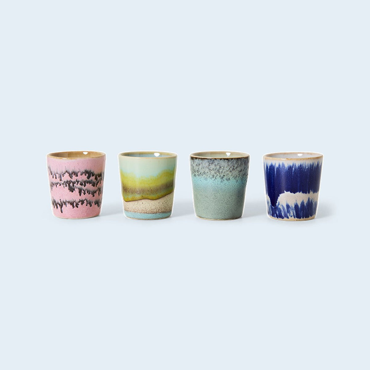 HKLiving 70s Ceramics eierdopjes Vibrance – set van 4