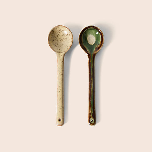 HKLiving 70s Ceramics serveerlepels Hills – set van 2