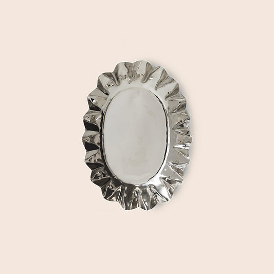 HKLIVING New Classics Chrome Tray medium, originele merkfoto van boven