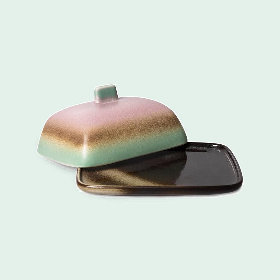 HKLIVING 70s Ceramics botervloot Mercury – detailfoto