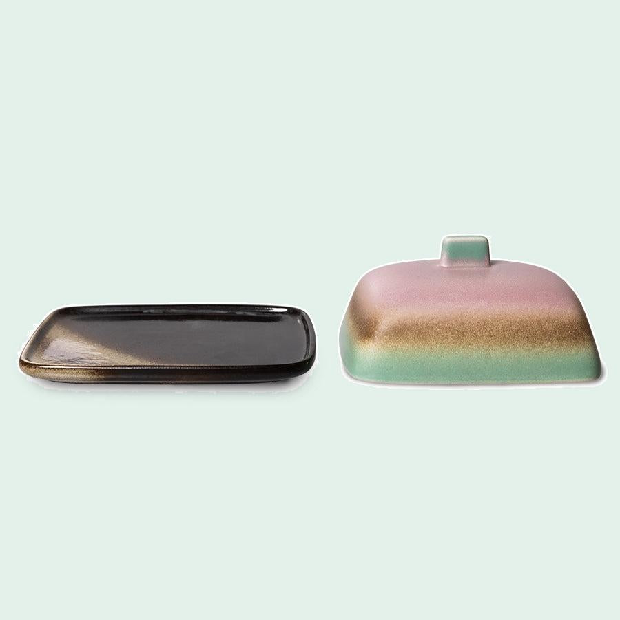 HKLIVING 70s Ceramics botervloot Mercury – detailfoto