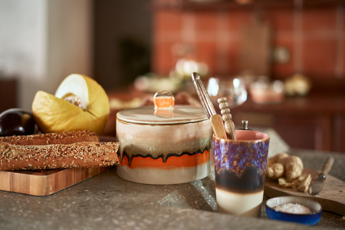 HKLIVING 70s Ceramics koekjespot Burst – sfeerfoto