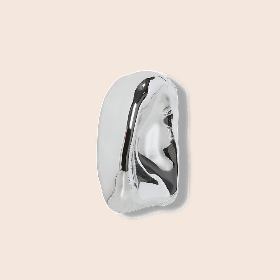 HKLIVING glazen sculptuur Chrome no. 1 – detailfoto