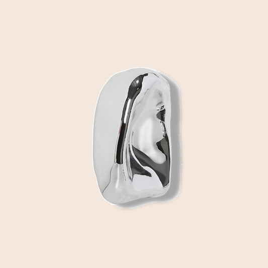 HKLIVING glazen sculptuur Chrome no. 1 – detailfoto