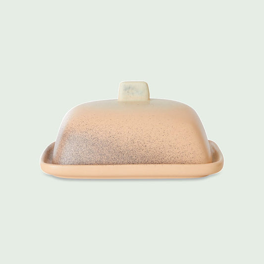 HKLIVING 70s ceramics botervloot Breeze met deksel