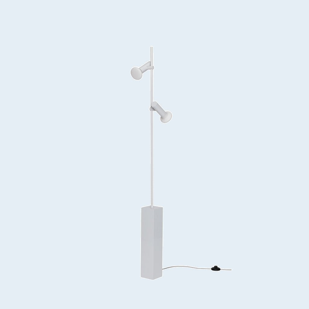 Hübsch Set vloerlamp lichtgrijs