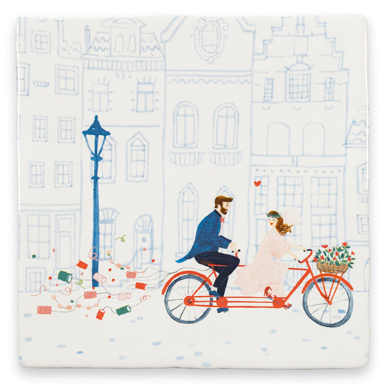 StoryTiles It's official keramische trouwtegel 10x10 cm