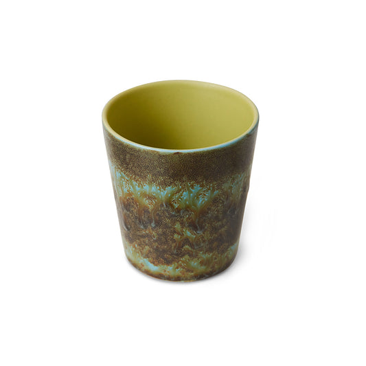 HKLIVING 70s Ceramics koffiemok Tidal detailfoto