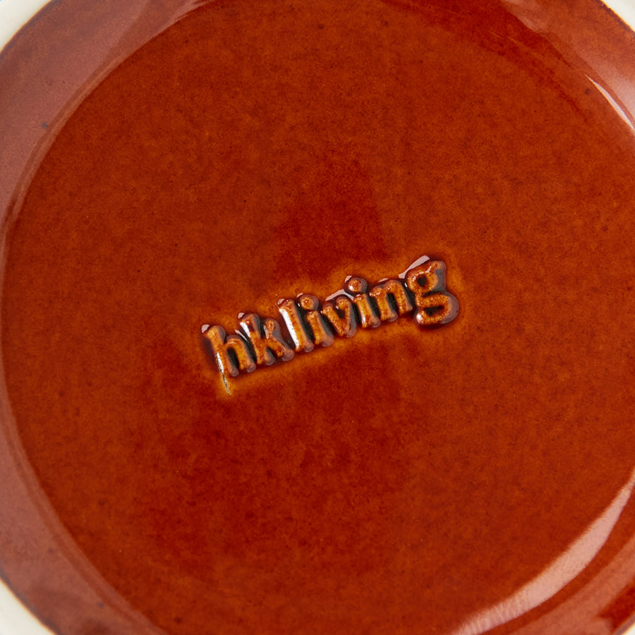 70s ceramics: coffee mug, sunset
