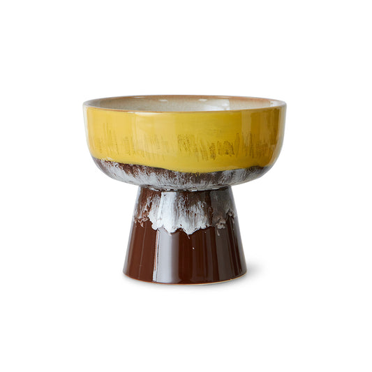 HKliving 70s Ceramics tapasschaaltje op voet L – Creek
