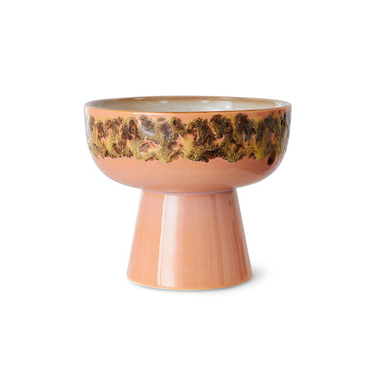 HKliving 70s Ceramics tapasschaaltje op voet L – Lush