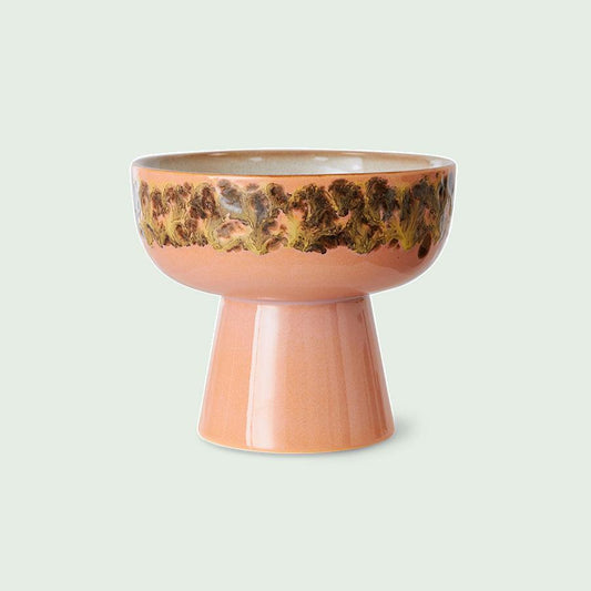 HKliving 70s Ceramics tapasschaaltje op voet L – Lush