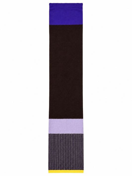 La Femme Garniture Mira sjaal chocolat violet lilac – vrijstaande productfoto
