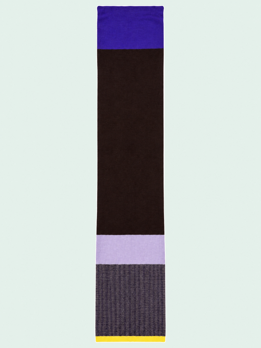 La Femme Garniture Mira sjaal chocolat violet lilac – vrijstaande productfoto